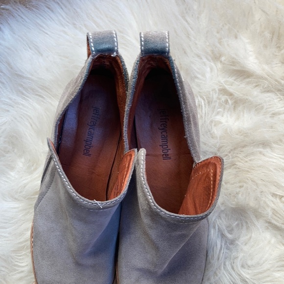 Jeffrey Campbell Rosalee Bootie taupe gray suede - Picture 3 of 7